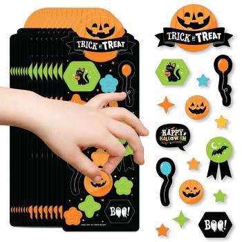 Big Dot of Happiness Jack-O'-Lantern Halloween - Kids Halloween Party Favor Kids Stickers - 16 Sheets - 256 Stickers