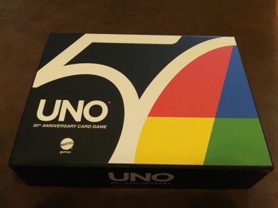 UNO Premium 50th Anniversary Golden Edition Card Game Exclusive