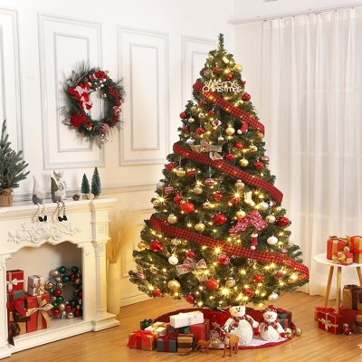 7.5ft Pre-Lit Artificial Christmas Tree