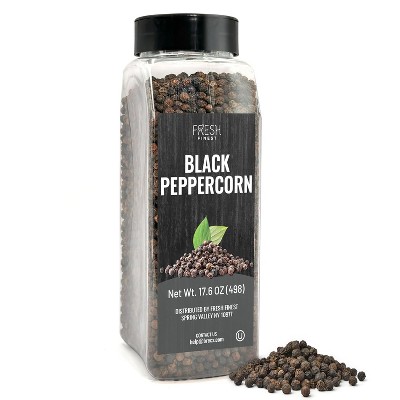 Fresh Finest Black Peppercorns – Whole, All-Natural, Kosher – 17.6oz