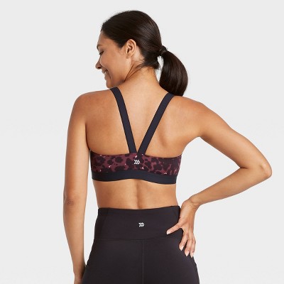 wide strap sports bra