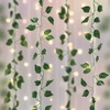 5' x 3.5' LED Vine Curtain String Lights Warm White - West & Arrow - image 2 of 3