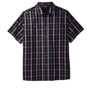 KingSize Short Sleeve Printed Sport Shirt - 1 of 4