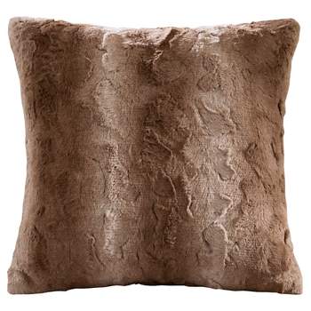 20"x20" Oversize Marselle Faux Fur Square Throw Pillow - Madison Park