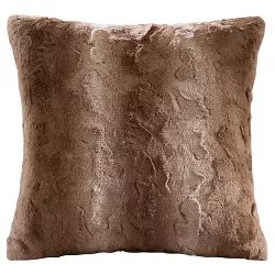 20"x20" Oversize Marselle Faux Fur Square Throw Pillow - Madison Park