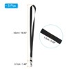Unique Bargains Width Flat Neck Lanyards with Swivel Hook Clip for Name Tag Badges 5 Pcs - 2 of 4