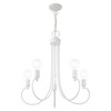 Livex Lighting Bari 5 - Light Chandelier in  White - 4 of 4