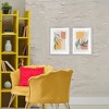 Stupell Industries Botanicals over Geometrics 2pc Framed Print Under Glass Set - 2 of 4