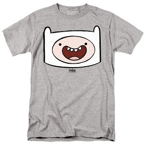 Adventure Time Finn Head Adult T-Shirt - 1 of 4