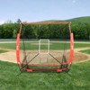VEVOR 5x5 ft Baseball Softball Practice Net, Portable Baseball Training Net for Hitting Batting Catching Pitching, Backstop Baseball Equipment - 2 of 4
