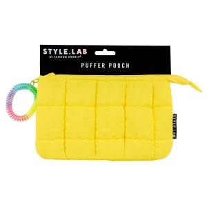 Style Lab Expandable Quilted Puffer Pouch - 1 of 4
