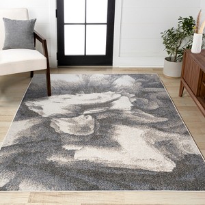 JONATHAN Y Petalo Abstract Two-Tone Modern Area Rug - 1 of 4