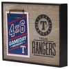 Mlb Texas Rangers Baseball Logo Glass Framed Panel : Target