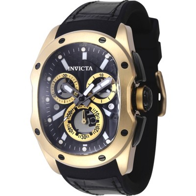 Invicta 45441 Men's Lupah Revolution 2.0 Black and Gold Dial Watch