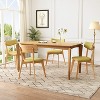 Christopher Knight Home Laila 5 Piece Mid-Century Modern Rubberwood Dining Set with Cushion - 2 of 4