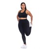 Plus Size Racer Back Sports Bra - White Mark - 4 of 4