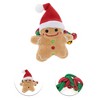Unique Bargains Christmas Hair Rope Cookies Cartoon Bell for Christmas Red Green 1 Pc - 3 of 4