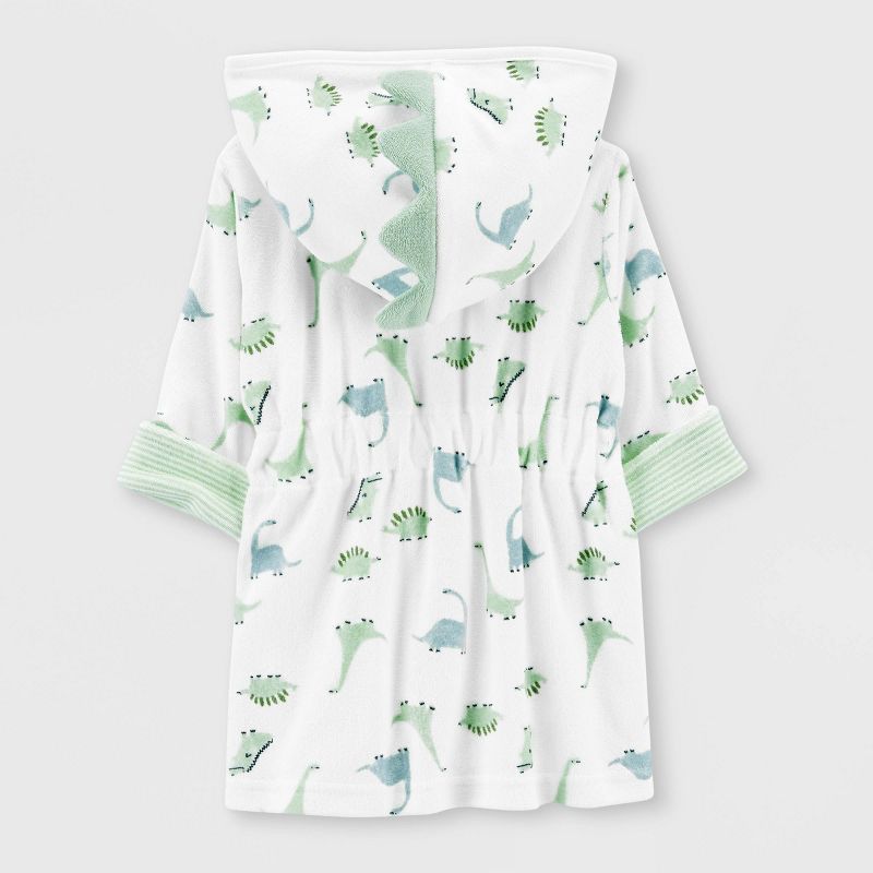 Carter&#39;s Just One You&#174; Baby Boys&#39; Dino Bath Robe - Green, 3 of 5
