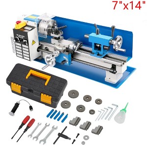 Mini Metal Lathe Variable Speed Metalworking Machine 550W 2250 RPM With Box - 1 of 4