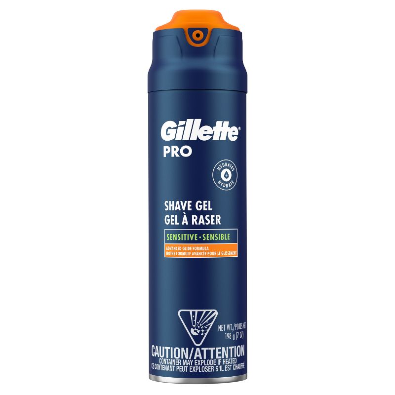 Gillette PRO Men's Sensitive Shaving Gel - 7oz, 3 of 9