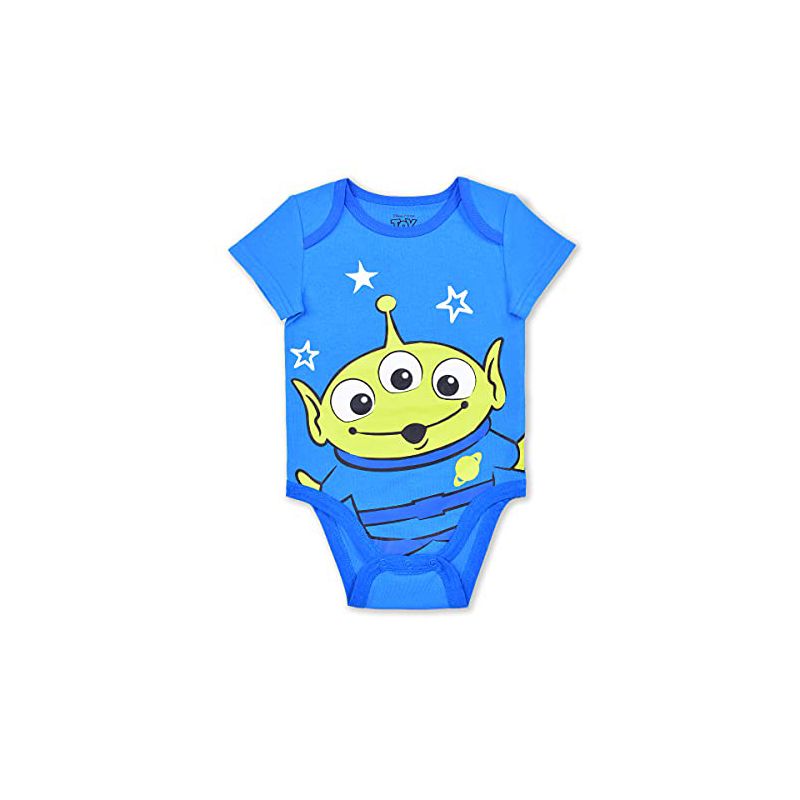 Disney Boy's 5-Pack You've Got A Friend In Me Toy Story Character Print Short Sleeve Baby Bodysuit Assortment for Infant, 3 of 7