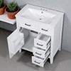 30-Inch Bathroom Vanity with Sink, Freestanding Vanity Cabinet,Ceramic Basin Top, 4" Faucet Mount - 4 of 4