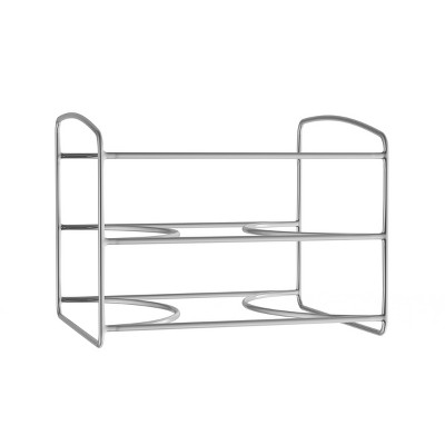 Hastings Home 3-Tier Kitchen Wrap Storage Rack - Silver