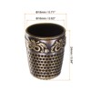 Unique Bargains Copper Finger Protector DIY Craft Embroidery Sewing Thimble 8 Pcs - 2 of 4