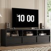 70" TV Stand for TVs up to 85", Mid Century Modern Entertainment Center with Drawer, Open Shelves & Cable Management - 2 of 4