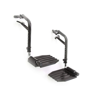 Invacare Wheelchair Legrest with Swing-Away Design, Adjustable Length and Flip-Up Footplate
