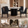 Set of 2 Boucle Upholstered Dining Chair with Sleek Metal Legs for Dining Room, Living Room, or Home Office -Morden Fort - 2 of 4