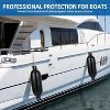 4 Pack Inflatable Boat Fenders, Dock Bumpers in 16"/20"/23"/27" Sizes with 4 Ropes, Air Pump & Storage Bag, Perfect for 10-35ft Boats - 3 of 4
