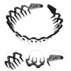 Unique Bargains Women's Rhombus Style Anti-Slip Toothed Hairband Black 1 Pc - 2 of 4