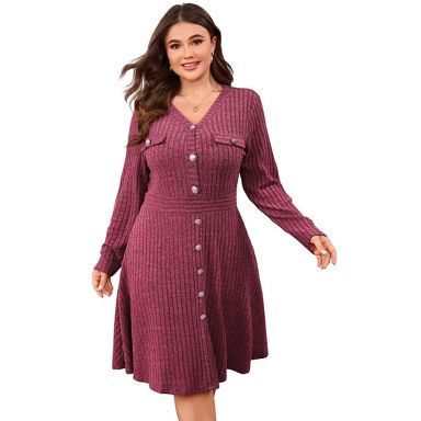 flannel dress long sleeve Wholesale MOQ6 Plaid Tie Waist Long Sleeve Dress