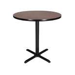 36" Round Composite Core Counter Height Dining Table Laminated with Steel Base - Hampden Furnishings