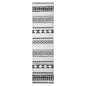 Washable Indoor Farmhouse Large Area Rug for Living Room Bedroom, Non Slip Geometric Print Carpet for Home Office - 1 of 4
