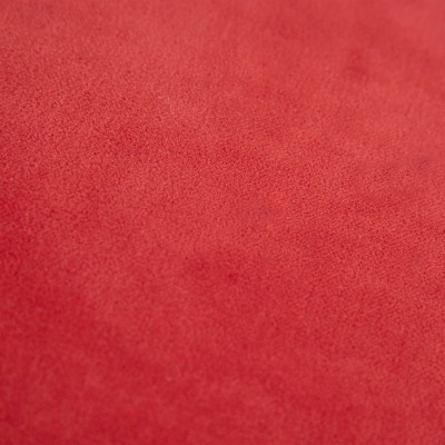 Medium Ruby Cotton Velvet Square Throw Pillow
