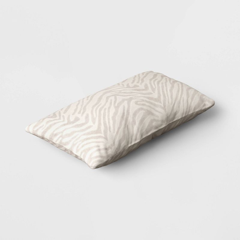 Velvet Jacquard Zebra Lumbar Throw Pillow - Threshold&#8482;, 4 of 6