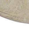 vidaXL Table Top Cream Ø23.6"x1" Marble - 4 of 4