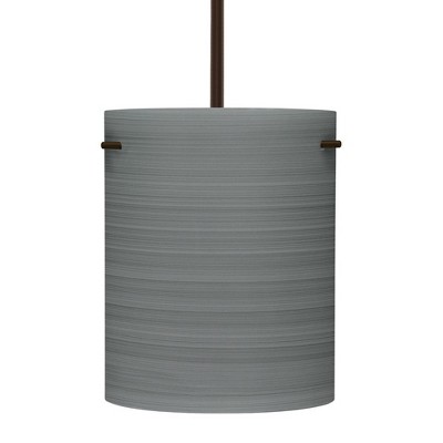 Besa Lighting Tamburo 8 1 - Light Pendant in  Bronze