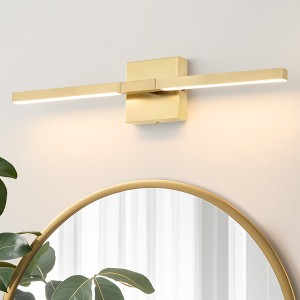 POWLIG 23.6-in Led Gold 5cct 24w Dimmable wall Sconce - 1 of 4