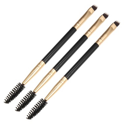 Unique Bargains Soft Double Sided Angled Eyebrow Brush Eyelash Extension Brush for Women Eye Makeup