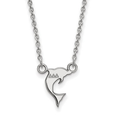 Black Bow Jewelry Sterling Silver Delta Delta Delta Greek Life Necklace 18 Inch