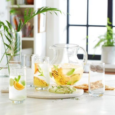 Libbey Ascent 16-Piece Clear Glass Tumbler and Rocks Set