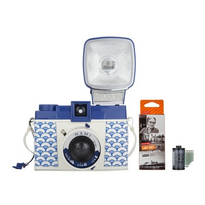 Lomography Diana F+ Camera and Flash (Nami Edition) with B&W 35mm 3-Pack Film