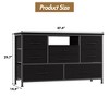 8-Drawer TV Stand for 55” TVs with Power Outlets & RGB Lights, Engineered Wood - 3 of 4