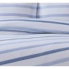 Waffle Stripe Duvet Cover Set Blue/White - Truly Soft - image 2 of 3