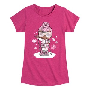 Girls' - Lol Surprise! - Snowbunny And Snowflakes Fitted Short Sleeve Graphic T-Shirt - 1 of 4