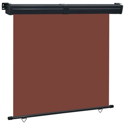 VidaXL Balcony Side Awning 65"x98.4" Brown