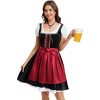 Womens Dress 2 Pieces Costumes for Traditional Carnival Halloween Midi Dress - 2 of 4
